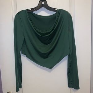 Women green top